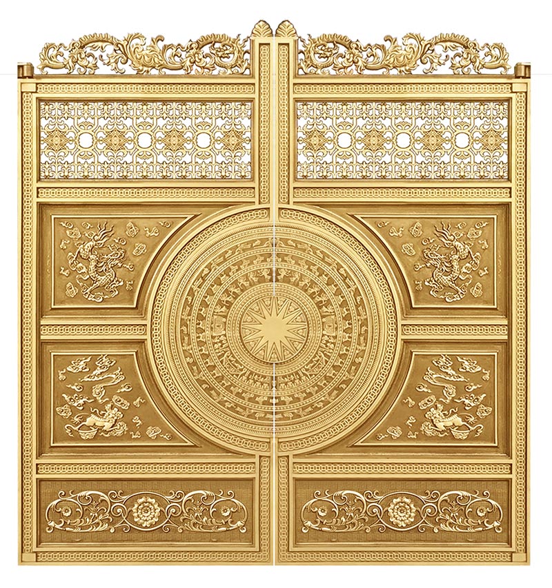 Cổng nhôm đúc C017