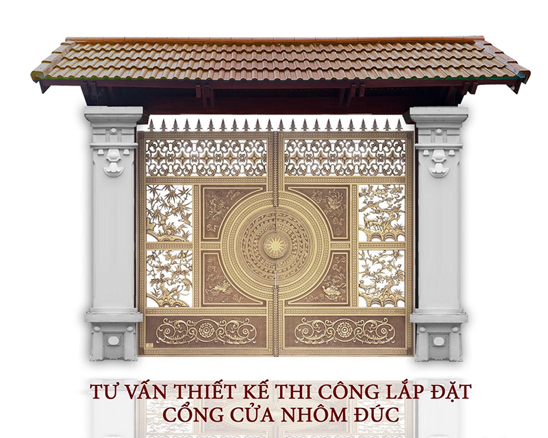 Cổng nhôm đúc C0232