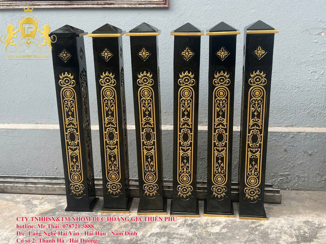 Lan can nhôm đúc L002