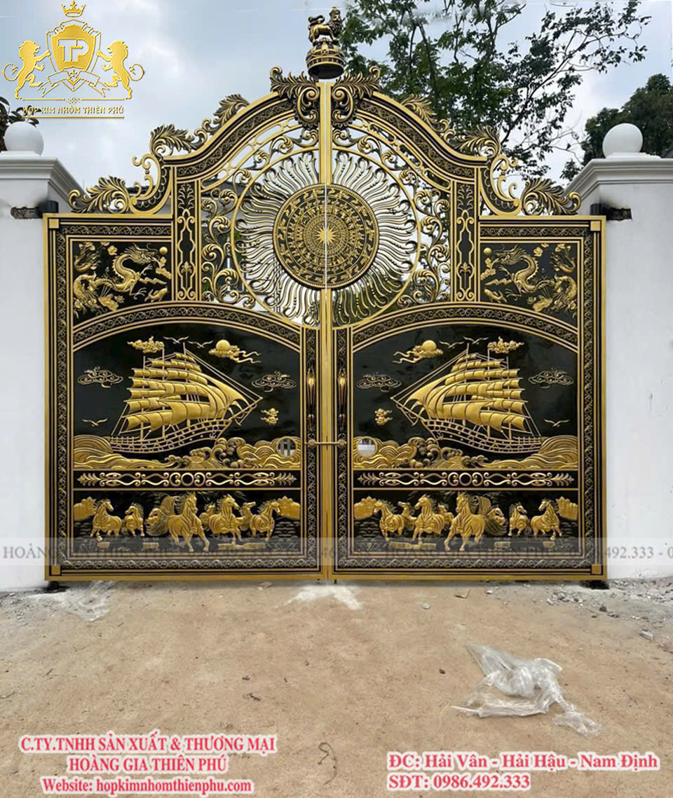 Cổng nhôm đúc C0220