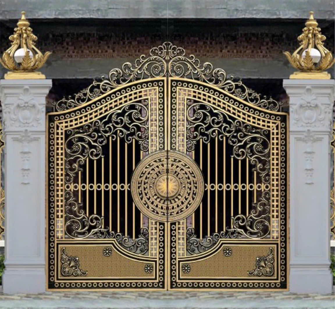Cổng nhôm đúc C0212