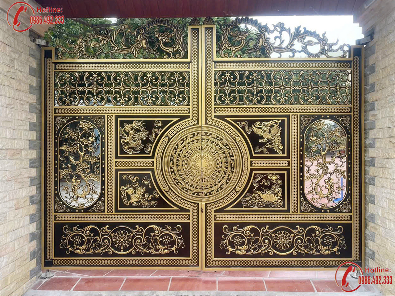 Cổng nhôm đúc C0240