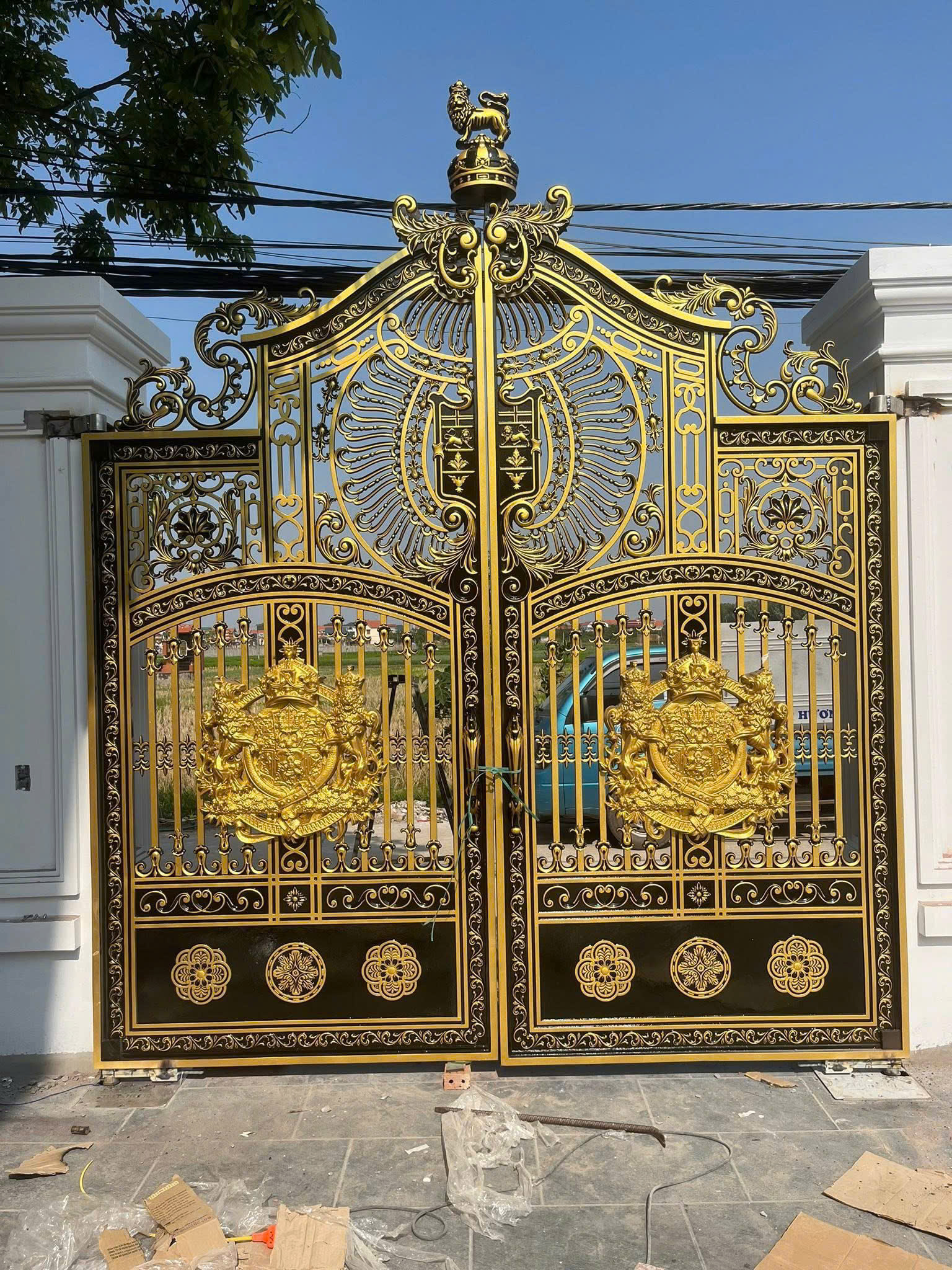 Cổng nhôm đúc C0113