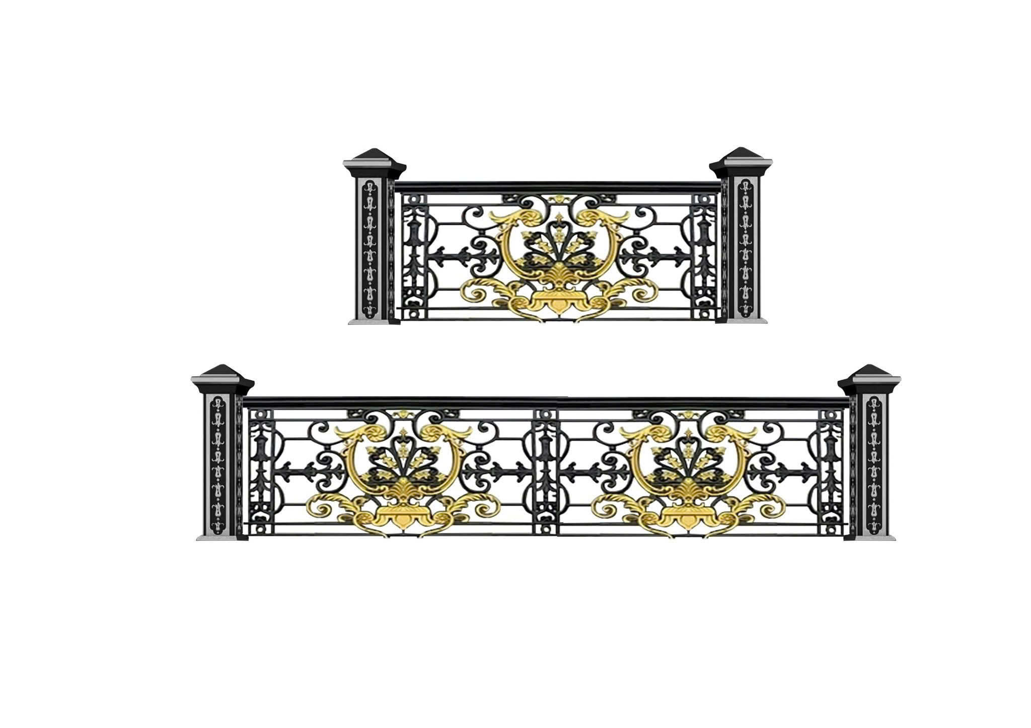 Lan can nhôm đúc L013