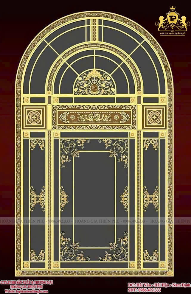 Cổng nhôm đúc C0228