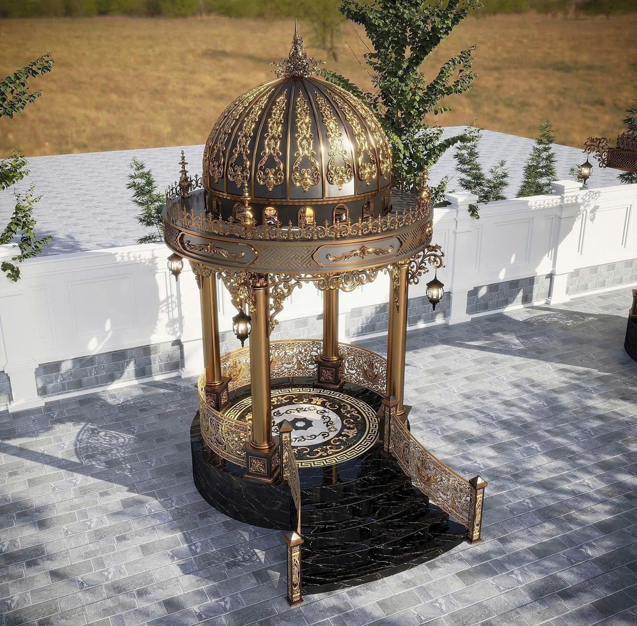 Cổng nhôm đúc C0225