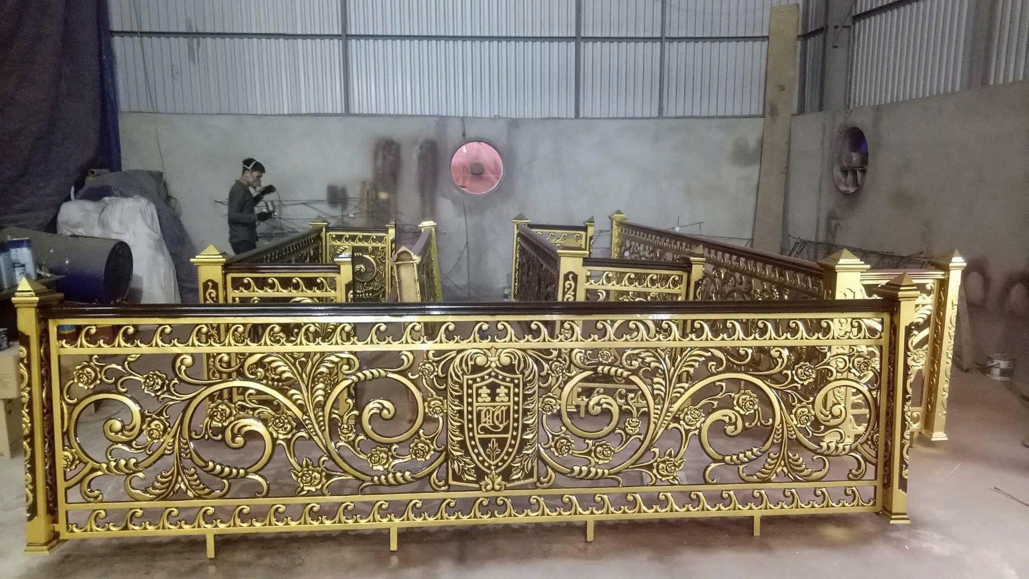 Lan can nhôm đúc L035