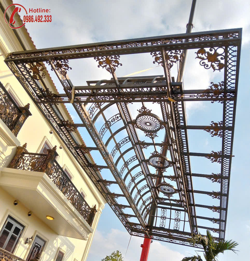 Giàn nắng nhôm đúc GN023
