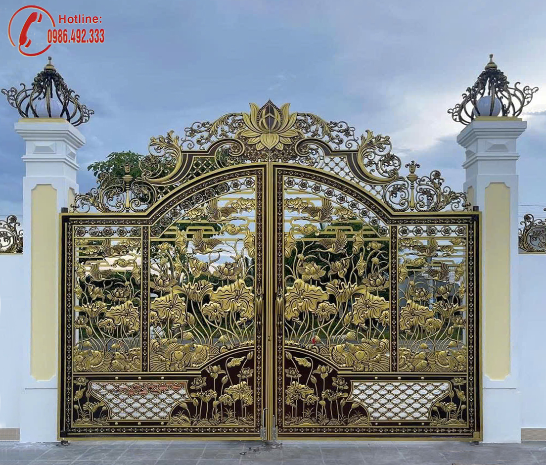 Cổng nhôm đúc C0212