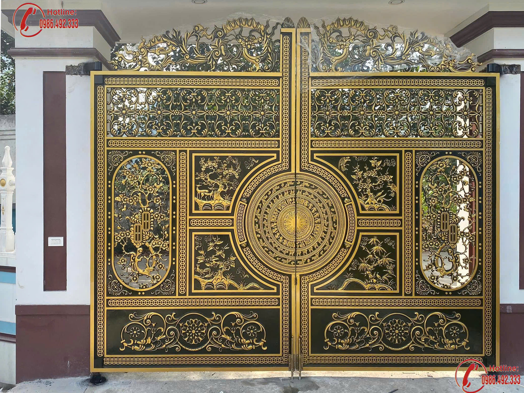 Cổng nhôm đúc C0239