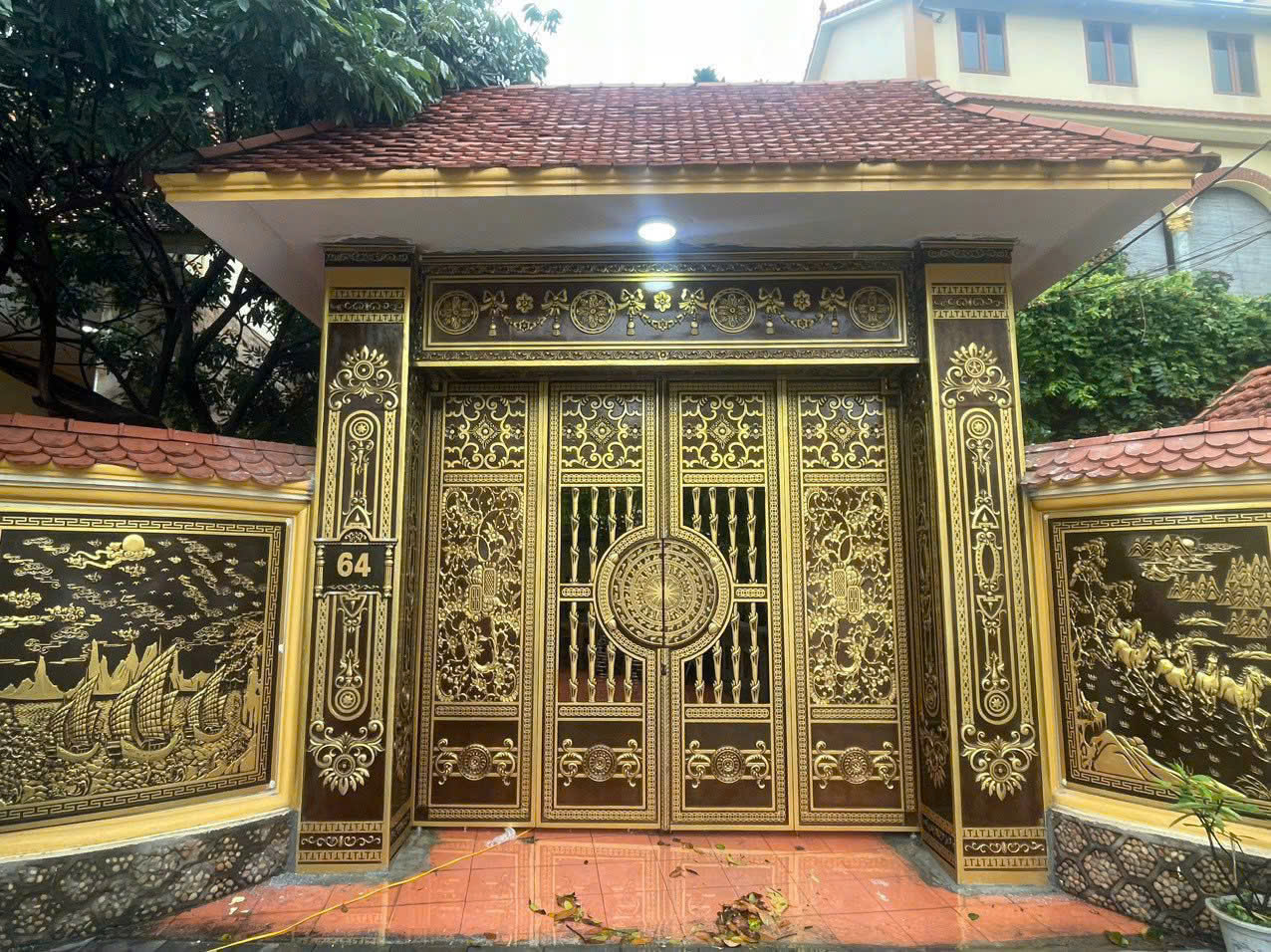 Cổng nhôm đúc C030