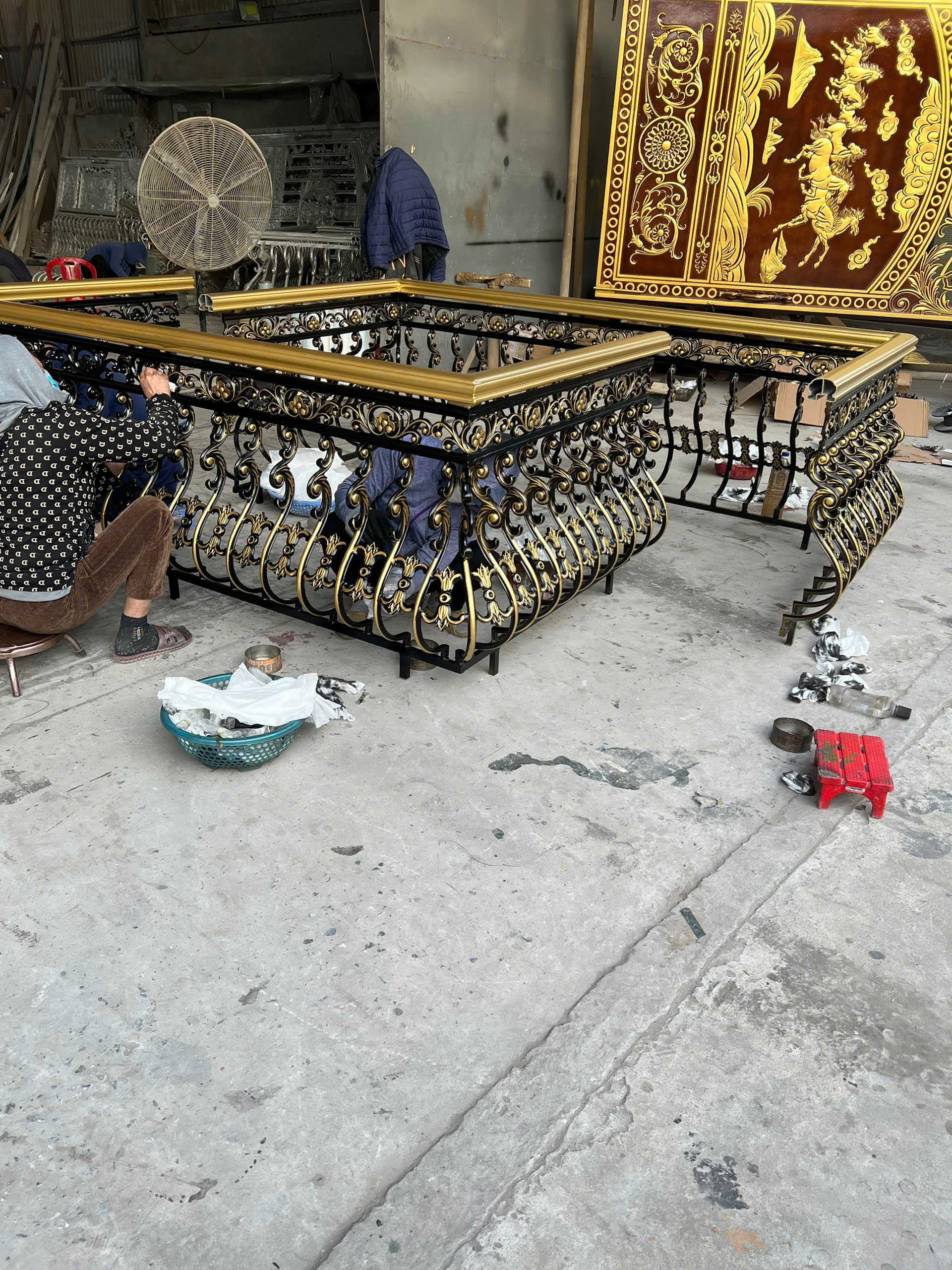 Lan can nhôm đúc L031