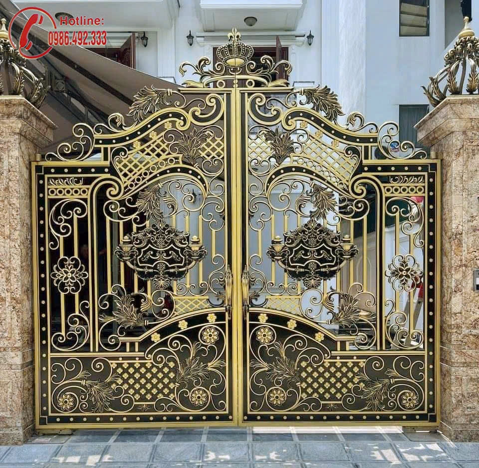Cổng nhôm đúc C0213