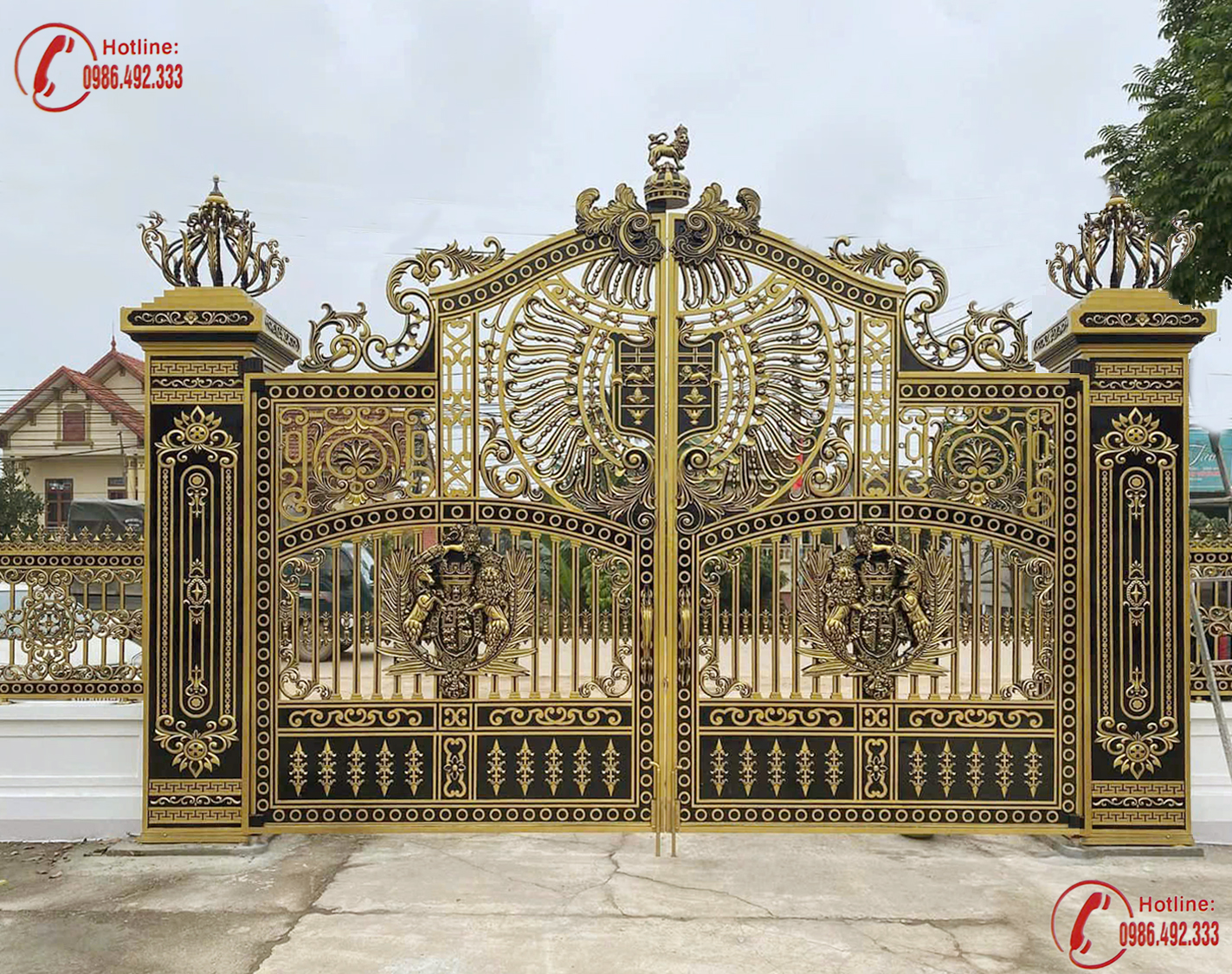 Cổng nhôm đúc C0225